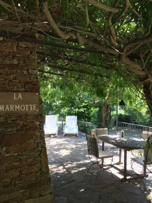 Image of Pretty apartment with pool in stunning stone house in large quiet garden