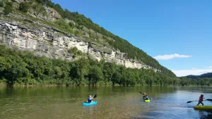 Image of Beautiful cabin style home backing up on the White River!