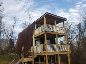 Image of Quiet 2 bedroom A-frame cabin located 5 miles from East State Street.