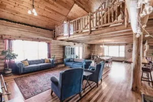 Image of Spacious Multi-family Log Home with Sauna