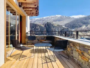 Image of 4-star chalet - Sleeps 13 - South-facing with view over Col du Galibier