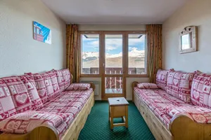 Image of 300m from resort center, 1st floor, view mountain, balcony, tv, ski locker, 27m²