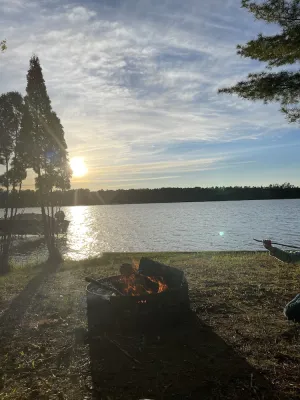 Image of Peaceful Lakefront Home for Rent on Side Lake chain of lakes!