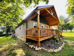 Image of A Cozy Creekside Hot Tub Retreat