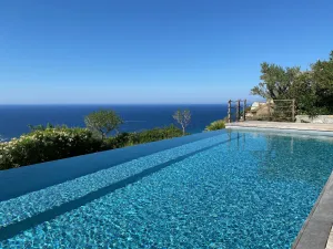Image of Villa standing, panoramic sea view - heated pool facing the sunset