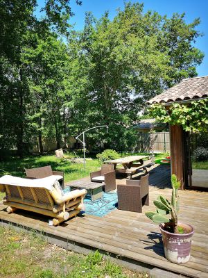 Image of Pleasant wooden house near beaches and forest