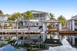 Image of Canal-front Keys escape with amazing view, boat access, firepit, gril, AC, & W\/D