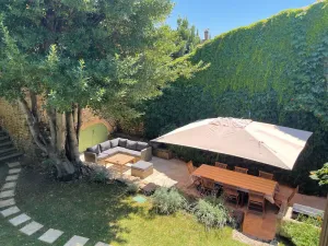 Image of Village house with character - Pool and lawn. AC