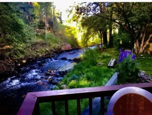 Image of Streamside dream with hot tub