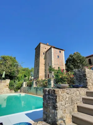 Image of Luxury apartment in a renovated Chateau with a  view of the Pyrenees.