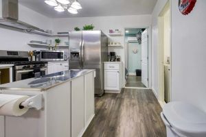 Image of Kitchen Island+BBQ+Fully Fenced Yard+Coffee with sweetener+Pancakes