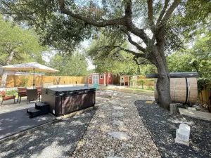 Image of Backyard Spa Oasis- hot tub, cold plunge, and outdoor sauna. 10 min to downtown!