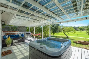 Image of Stunning Deck, Hot-tub View To Lake & Golf Course