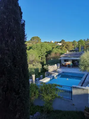 Image of Air-conditioned villa with panoramic view and swimming pool.