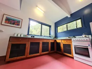 Image of Family sized Forest cabin with outdoor bath,  fire,  only 50 minutes from Hobart