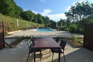 Image of Fully renovated 4P gîte with view on the pool