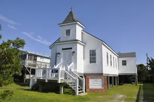 Image of Olde Ocracoke Church: Light and airy featuring beautiful artist décor.