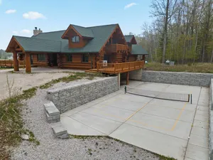 Image of Log Cabin w/ Private Pickleball Court in Fish Creek!