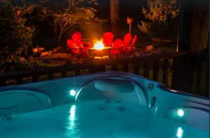 Image of Rustic cabin with hot tub, fire pit and close to area attractions!