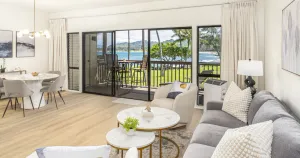 Image of NEW! \"Aloha Kai\": Oceanfront at Lae Nani's Newest Renovation + AC + Free Laundry