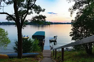 Image of Waterfront on Silver Lake, private pier, pontoon rental, family fun!