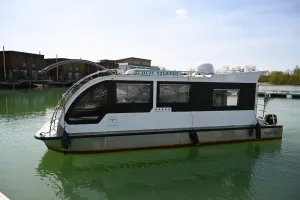 Image of Caravan boat Störmthaler See, houseboat with sun terraces on 20 sqm