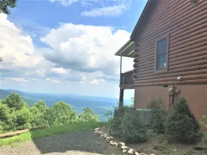 Image of Private Mountain Top Cabin on Blue Ridge Parkway; Amazing View of 7 NC\/VA cities