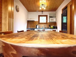 Image of Le Chalet de la Devinière, bain nordique extérieur chauffé