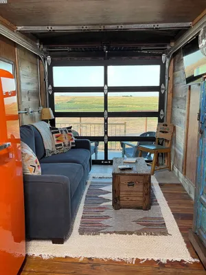 Image of Stylishly Renovated Boxcar Near Palo Duro Canyon and WTAMU. Sunsets for miles