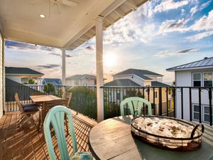 Image of Large Beach View Tybee Home | Heated Pool Access