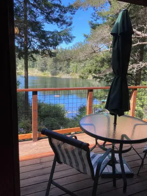 Image of Lakeside cabin on the Central Oregon Coast