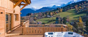 Image of Chalet Mont Blanc view with outdoor jacuzzi