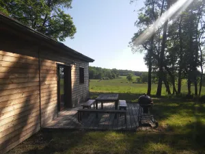Image of comfortable and cozy cottage in the countryside