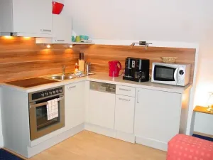 Image of Königstuhl \/ living room \/ shower - Ferienwohnungen Almsonne