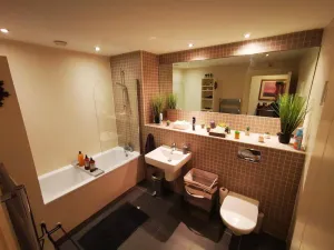 Image of This stylish place to stay is perfect for families with a huge living space and big bedrooms