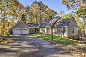 Image of Beautiful 5 Acre Lakefront Private Retreat w\/ Boat Dock, Hot Tub, 5 Bdrm\/ 5 bath