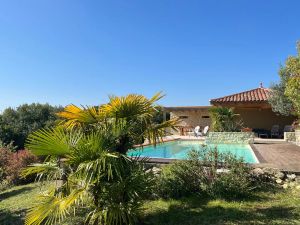 Image of Charming villa, swimming pool, superb view of the Pyrenees and the Gers countryside