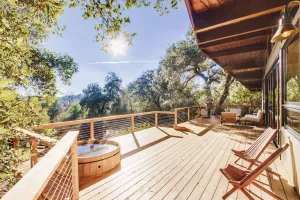 Image of Hidden Oasis Hot Tub-Disney Train Track.