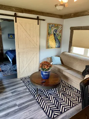 Image of Hunters retreat or vacationers fun located on water at Big Lake MO
