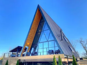 Image of Luxury 4 Bedroom A-Frame with Hot Tub