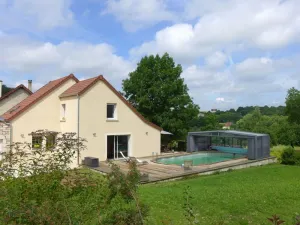 Image of Luxury Retreat: Private Pool, Game Room, Forest Trails, Near Fishing Spots
