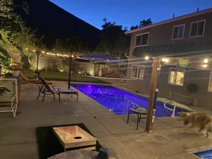 Image of Tropical Hawaiian theme Family paradise! 🌴⛳️🐾🐾🏊‍♀️🎱 🎯 🔥🤗