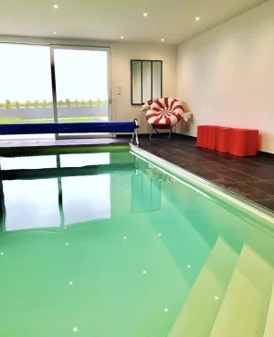 Image of Luxury villa 4**** in Kerlouan, sea and beach 80m away, quiet,heated indoor pool