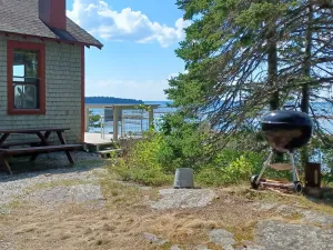 Image of Private Ocean side rustic cottage with beach Bar Harbor