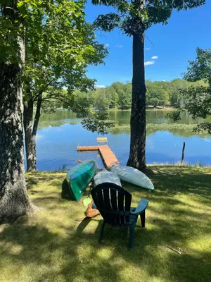Image of Modern Large Northwoods  Lake Retreat
