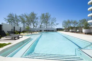 Image of Modern 1-Bed Apartment With Parking, Pool and Gym