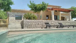 Image of Character house with swimming pool, south Ardèche in unspoilt valley.