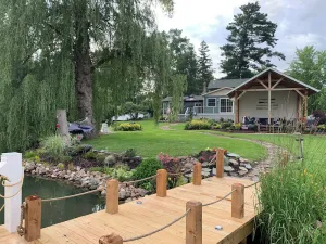 Image of Direct Waterfront private house, NEW 40ft dock w\/power, sleeps 8 in Wine Country