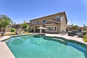 Image of Modern getaway with private pool, game room, firepit, balcony & high-speed WiFi