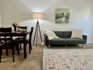 Image of Spacious Downtown Burlingame Apt. with Driveway Parking & Private Patio 1\/1